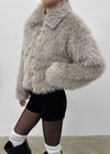 Potiont Collar Fur Jacket