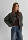 Melno Handmade Blouson Wool Jacket (70% Wool)