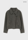 Melno Handmade Blouson Wool Jacket (70% Wool)