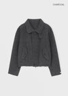 Melno Handmade Blouson Wool Jacket (70% Wool)