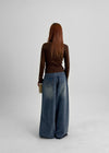 [MADE] Zepa Cut Wide Denim Pants