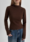 [MADE] Elbine Ribbed Half Neck Knit