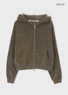 [MADE] Belar Brushed Fleece Loose Fit Hood Zip-up