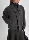 Melno Handmade Blouson Wool Jacket (70% Wool)