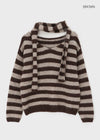 [MADE] Mawill Wool Set - Striped Knit, Muffler