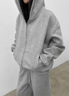 [MADE] Delty Overfit Fleece Hooded Zip-up (Set Available)