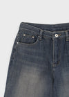 After-wash Wide Denim Pants