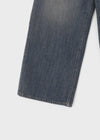 After-wash Wide Denim Pants
