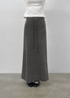 Basmi Fleece Maxi Long Skirt