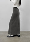Basmi Fleece Maxi Long Skirt