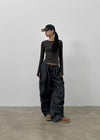 (UNISEX) Two-on Corduroy Cargo Banding Two-way Pants