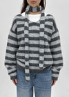 [MADE] Mawill Wool Set - Striped Knit, Muffler