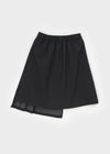 Nissen Unbalanced Pleated Midi Skirt