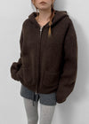 Dufifi Porden Knit Hood Zip-Up
