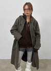 Volken Handmade Duffle Hooded Long Coat (70% Wool)
