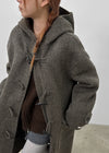 Volken Handmade Duffle Hooded Long Coat (70% Wool)