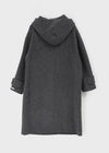 Volken Handmade Duffle Hooded Long Coat (70% Wool)