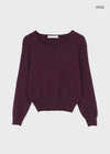 Mideun Basic U-neck Wool Knit