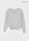 Mideun Basic U-neck Wool Knit