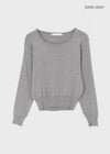 Mideun Basic U-neck Wool Knit