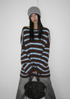 Bunnet Stripe Brush Wool Overfit Knit