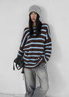 Bunnet Stripe Brush Wool Overfit Knit