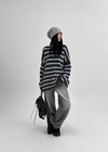 Bunnet Stripe Brush Wool Overfit Knit