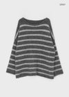 Bunnet Stripe Brush Wool Overfit Knit