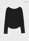 Shulem Fleece Boat Neck Long Sleeve T-shirt
