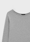Shulem Fleece Boat Neck Long Sleeve T-shirt