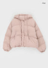 Deluma Crop Hooded Padded Jacket