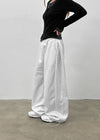 (UNISEX) Curlim Double-Sided Fleece Balloon Wide Banding Pants