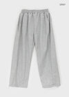 (UNISEX) Curlim Double-Sided Fleece Balloon Wide Banding Pants