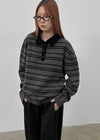 [MADE] Tokun Stripe Wool Collar Knit