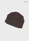Ato Stripe Fringe Turban Beanie