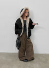 Seria Fur Padded Bomber Jacket