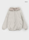 Seria Fur Padded Bomber Jacket