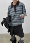 [MADE] Tokun Stripe Wool Collar Knit