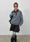[MADE] Tokun Stripe Wool Collar Knit