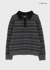 [MADE] Tokun Stripe Wool Collar Knit