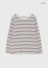 Geltom Loose Fit Striped Long Sleeve T-shirt