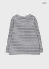Geltom Loose Fit Striped Long Sleeve T-shirt