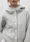 Petun Knit Hooded Cardigan