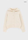 Petun Knit Hooded Cardigan