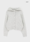 Petun Knit Hooded Cardigan
