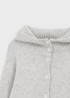 Petun Knit Hooded Cardigan