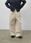 Fureni Brushed Fleece Seam Balloon Pants