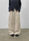 Fureni Brushed Fleece Seam Balloon Pants