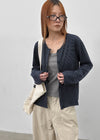 Shouldy Set - Cardigan, Sleeveless, Banded Pants