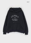 Ritan Double-Sided Fleece Lettering Embroidered Hoodie